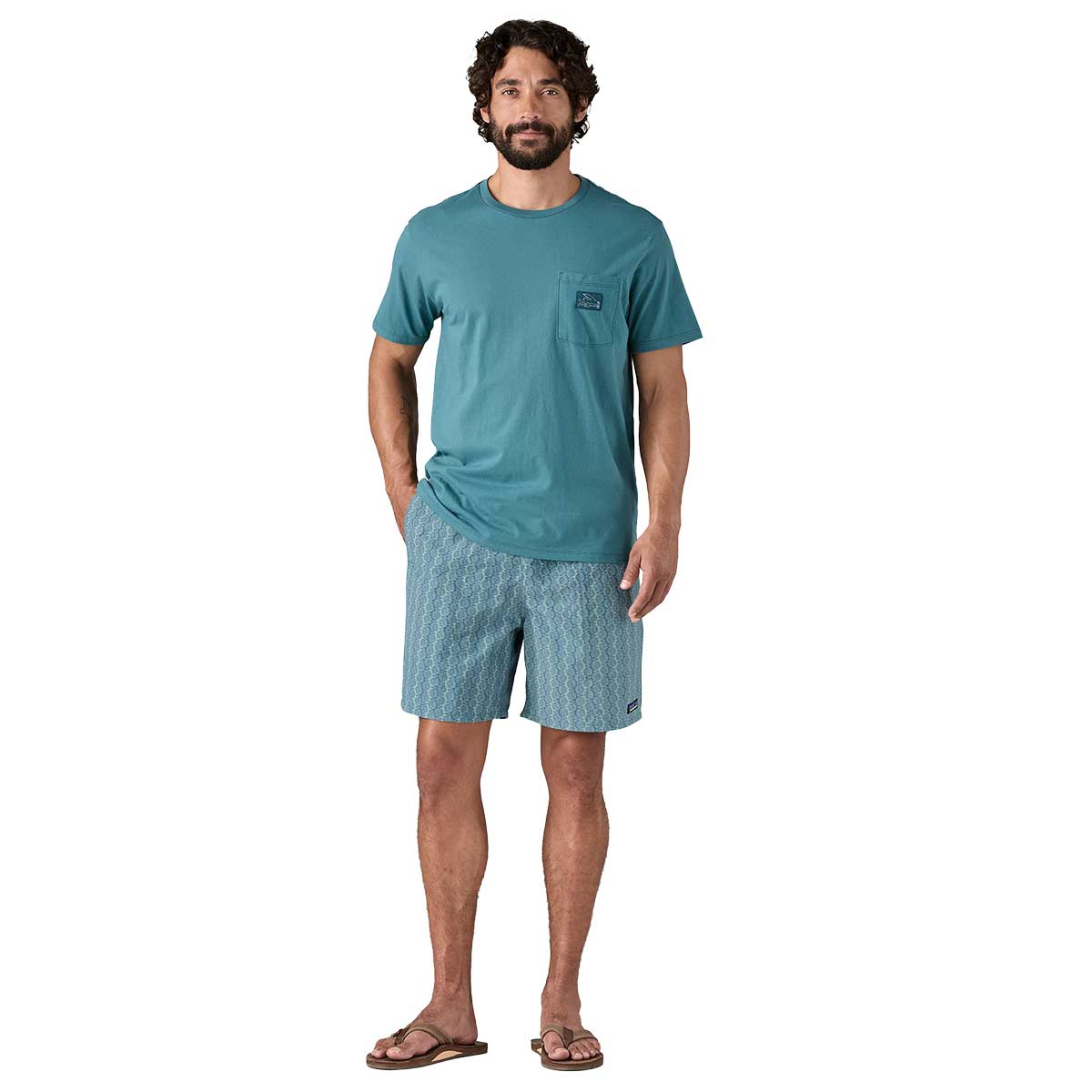 Patagonia Baggies 7 in Short Men's in Kaleidoscope Still Blue